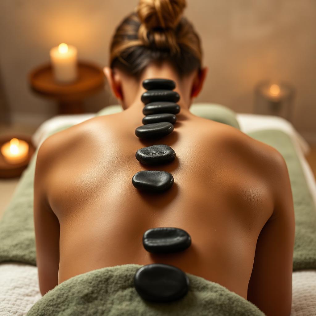 Trị liệu đá nóng cân bằng năng lượng